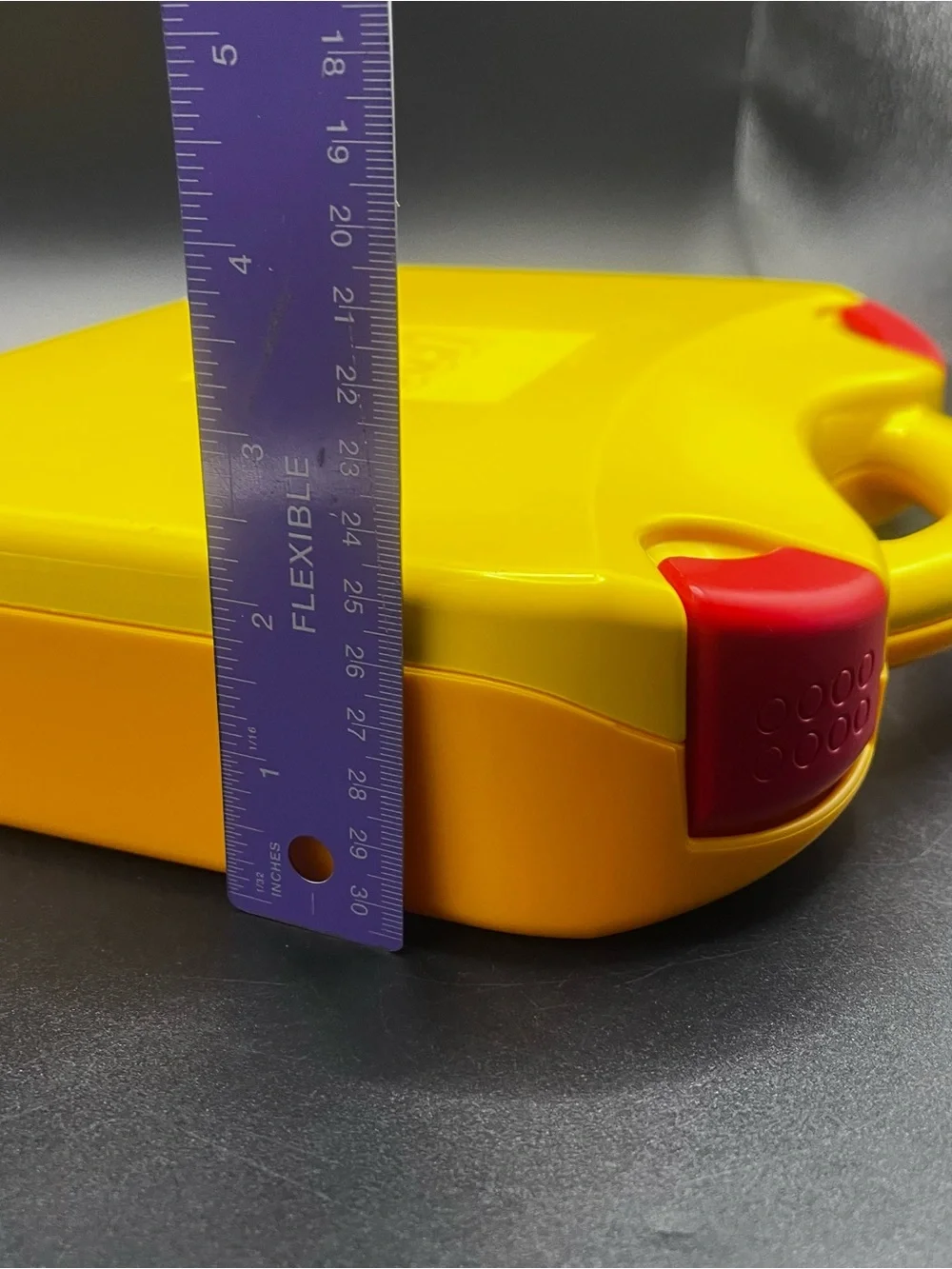 LEGO Plastic Storage Box / Carrying Case W/Handle Yellow Removable Dividers